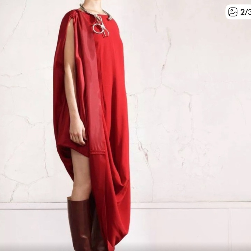 Maison Martin Margiela H&M Hitched up Red Dress